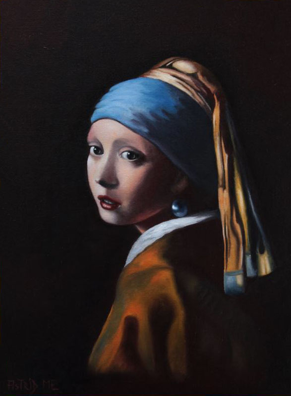 Das Mädchen mit dem Perlenohrring nach J. Vermeer, Dr. Astrid Markus-Erb